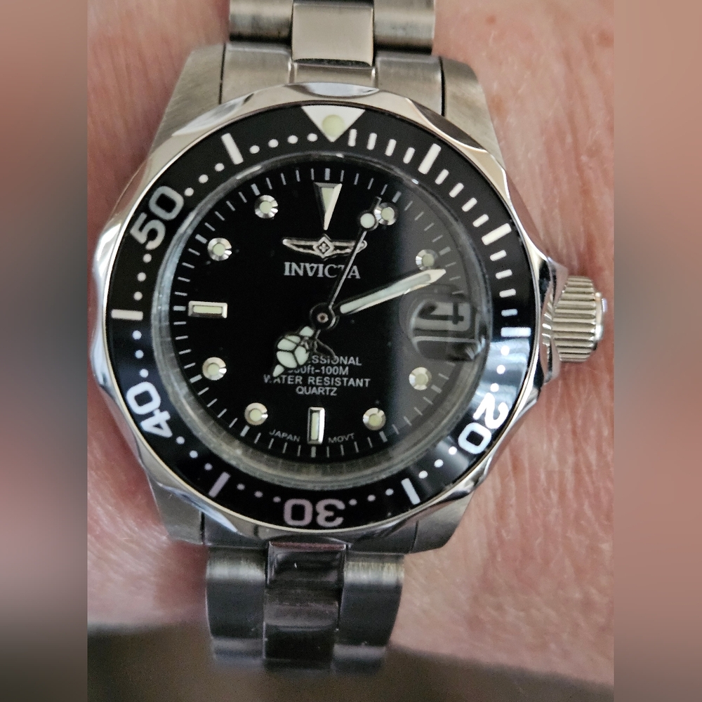 Small Silver Invicta Watch